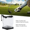 Broco Golf Ball Bag,Nylon Mesh Drawstring Pouch 36 Balls Holder