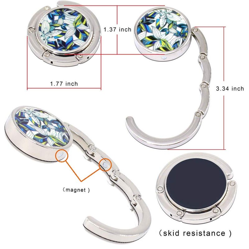 HorBous Purse Hooks, Foldable Handbag Hook, Women Bag Purse Hook