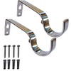 Curtain Pole Bracket Metal Heavy Duty Rod Wall Brackets Holder