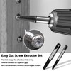 Senbos 6 Pcs Spiral Screw Extractor Set, Easy Out Broken