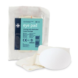 Reliance Medical Sterile Eye Pad Dressing with Elasticated Loop - Pack of 10