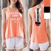 Women's Loose-Fit Sleeveless Rash Guard Yoga Top Size/White S