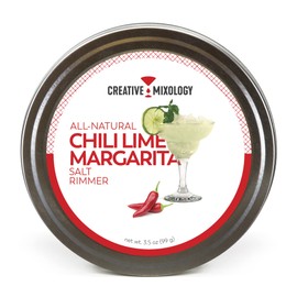 The Spice Lab Glass Cocktail Rimmer for Martinis & Margaritas - Drink Rimmer- Gluten Free Non-GMO No MSG All Natural Brand - Rim Sugar or Salt for Cocktails (Chili Lime Salt)