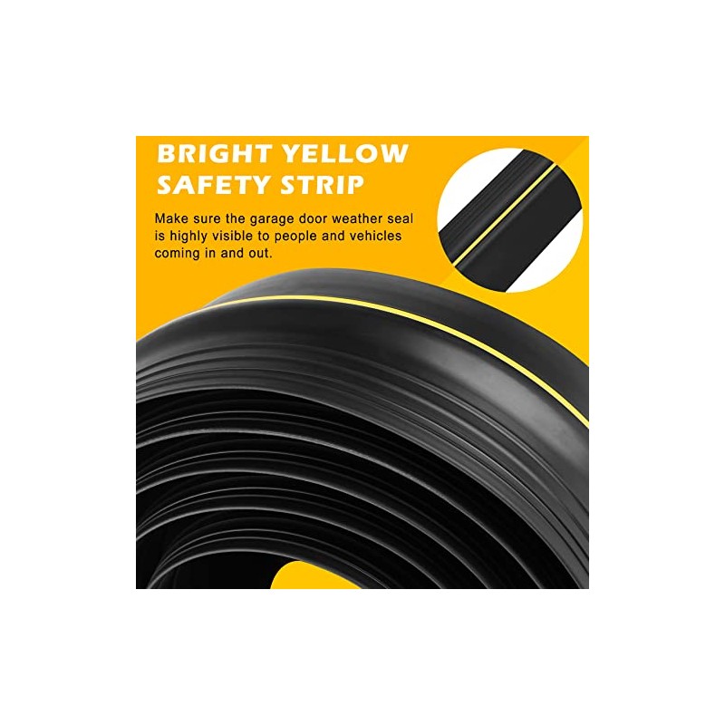 10Ft Universal Garage Door Bottom Threshold Seal Strip with 10oz