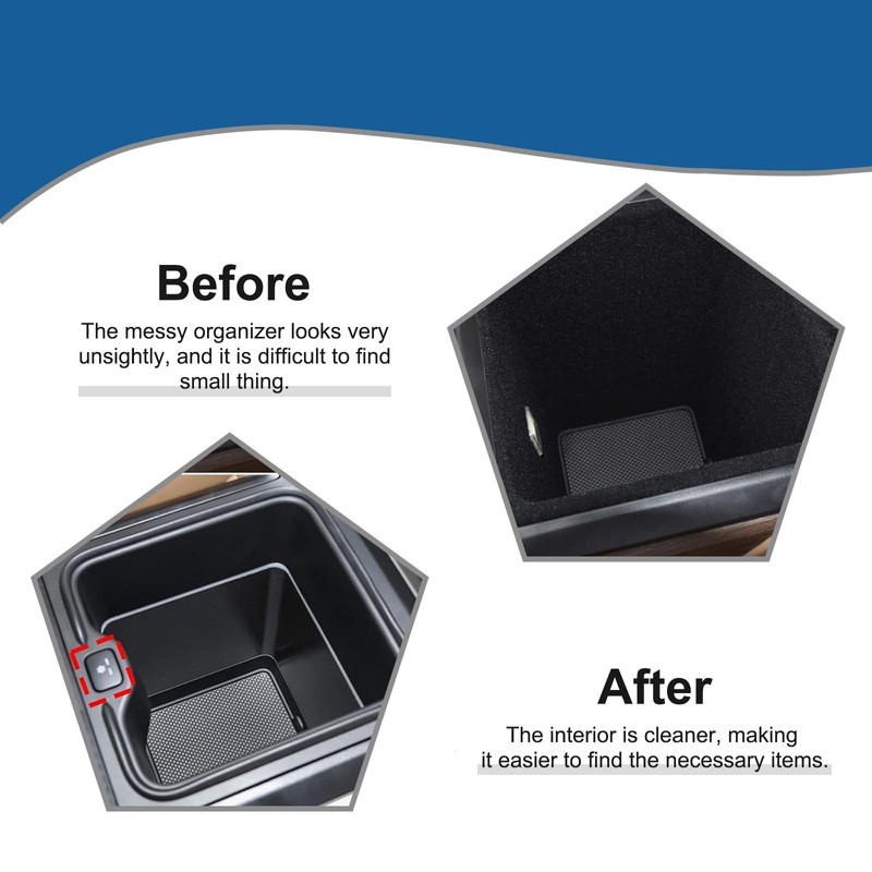 Bekantogy Car Armrest Storage Box Tray Compatible with Land Rover