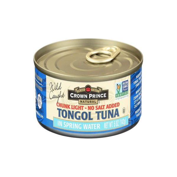 Crown Prince Tongul Tuna, In Water, No Salt, 5 oz