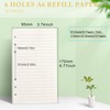 Skycase A6 Line Paper [3 Packs], Refill Paper [135 Sheets/270