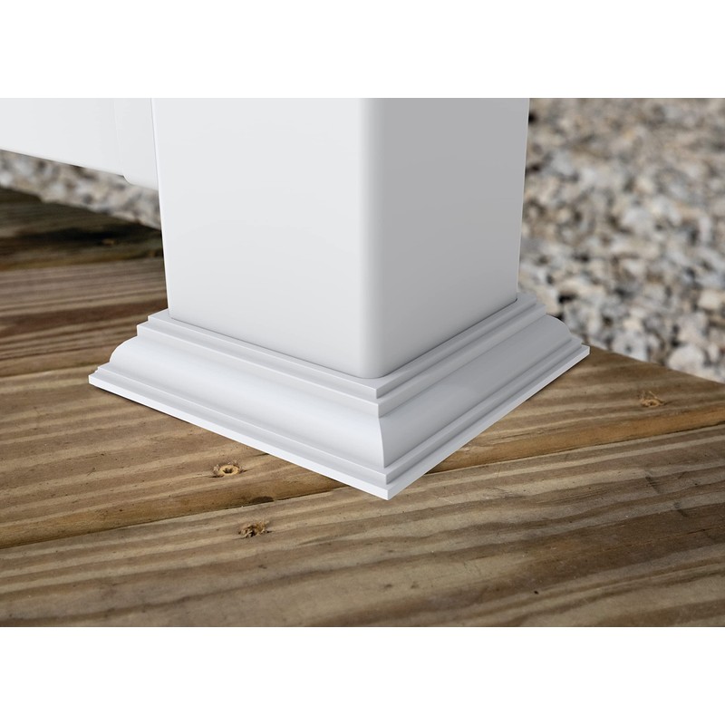 4"x4" Low Profile Base Trim, White