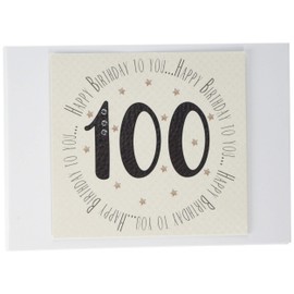 White Cotton Cards 100th Birthday Memories Photo Album (MTGA100T), of