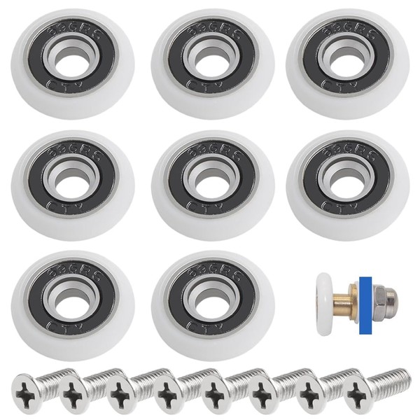 WeddHuis Pack of 8 Rollers for Shower Cubicles, Shower Cubicles,