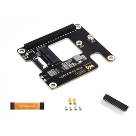 Waveshare PCIe to M.2 Adapter for Raspberry Pi 5,Support M.2 NVMe SSD 2230 2242,Supports Gen2 and Gen3 Modes