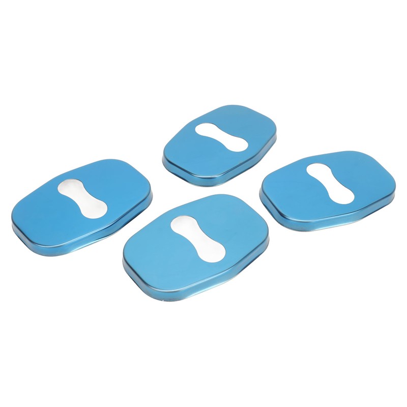 4PCS Door Lock Striker Cover Stainless Steel Strong Protection Replacement