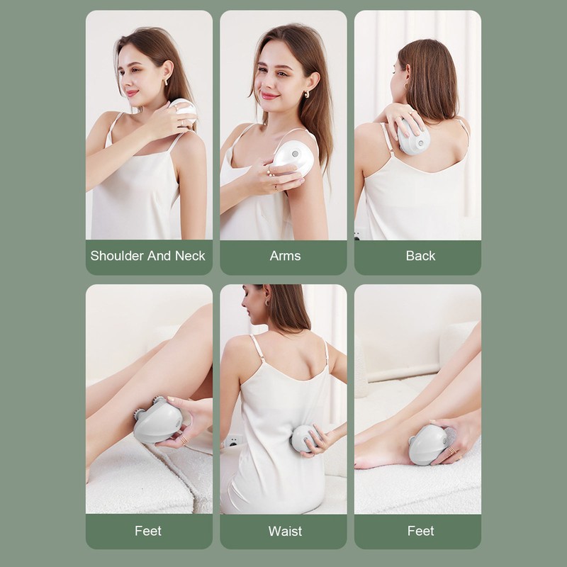 Electric Head Massager Handheld Vibrating Multi Functional Kneading Relaxation Portable
