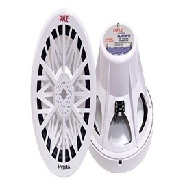 Pyle Single Outdoor Marine Audio Subwoofer - 600 Watt 12 Inch White Waterproof Bass Loud Speaker For Marine Stereo Sound System, Under Helm or Box Case Mount in Small Boat, Marine Vehicle PLMRW12