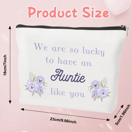 Auntie Gifts,Aunty Gift,Auntie Birthday Gifts,Aunty Gift from Nephew,Aunties Christmas Presents,Aunties Make up Bags,Travel Makeup Bag