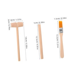KICHOUSE Kids Excavation Kit 3 Piece Set Hammer Chisel Brush Dinosaur Digging Toys for Boys Girls