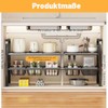 HAMON Sink Organiser, 2 Levels Expandable Under Sink Organiser, 53-88