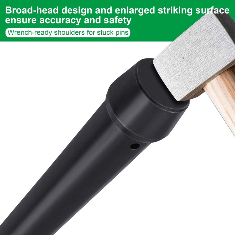 Axageid 1-Pack Broad-Head Bull Pin, 1-5/16 x 10-Inch – Heat-Treated