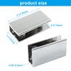 Bivethoi 8 Pcs Glass Shelf Bracket Adjustable Shower Brackets,Heavy Duty