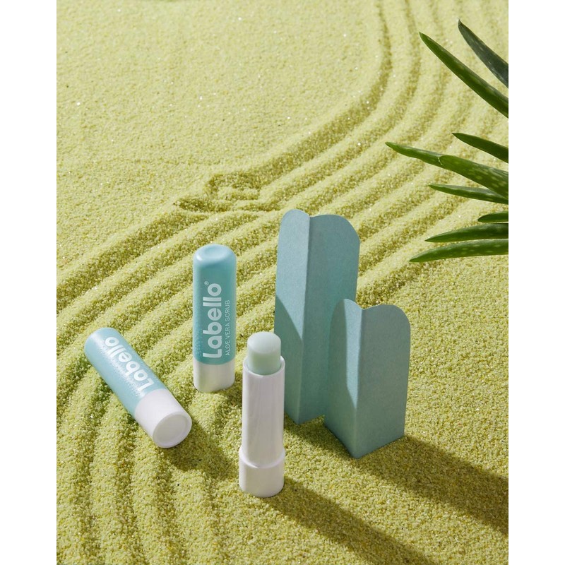 Labello Lip Scrub Aloe Vera (5.5 ml), Innovative Lip Balm