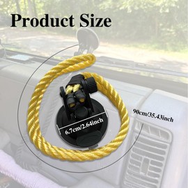 Kutyun Cowboy Hat Holder, Cowboy Hat Rack for Truck, Cowboy Hat Mounts for Your Vehicle, Universal Hat Holder for Truck Seat Car Car Accessories Compatible with Dashboard Car SUV Home Door (Yellow)