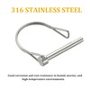 Pack of 4 Trailer Coupler Pin, Wire Lock Pin, 316