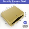 Stardrix Paper Towel Dispenser Wall Mount, Brushed Gold Stainless Steel
