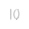 Women's Creole Earrings, 925 Silver Hoop Earrings with AAA Cubic