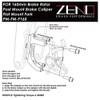 Zeno Rotor Adaptor – Postmount caliper to Flatmount fork with