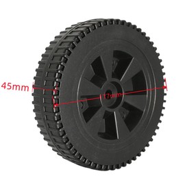 Naisfei Pack of 2 Grill Wheels Replacement Parts, 7 Inch Gas Grills Wheels Grill Wheels Replacement Parts Plastic Wheel Grill Replacement Parts BBQ Wheel Kit Grill Wheels Parts with Wheel Cover