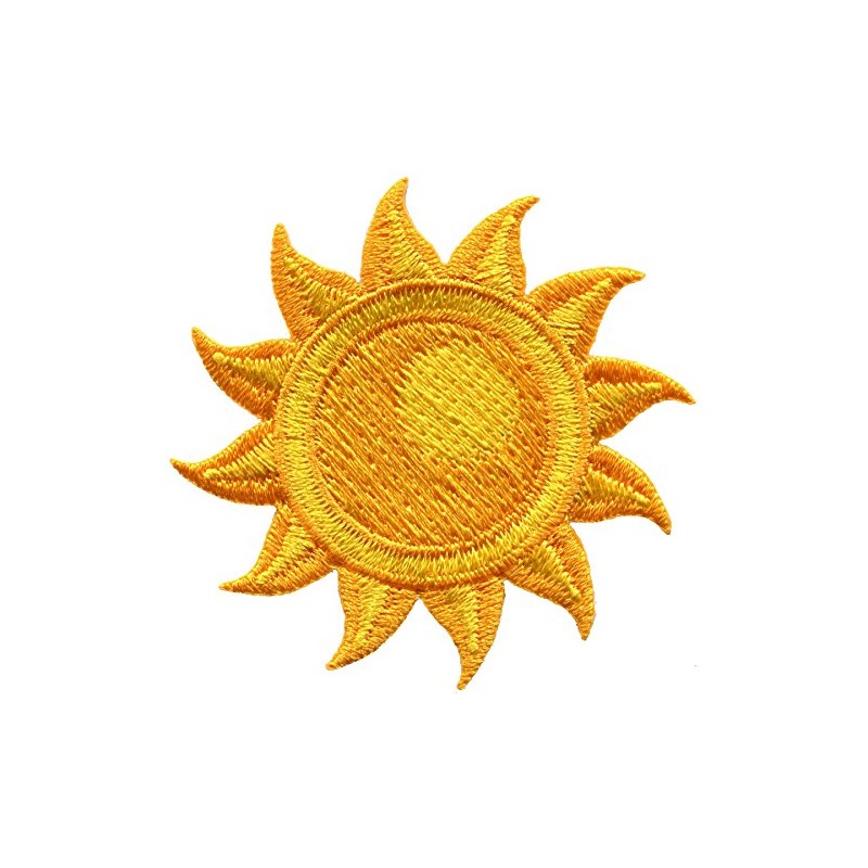 The Sun Star Astrology Embroidered Applique Iron-on Patch S-1511