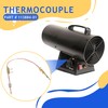 Aretle Replacement Heater thermocouple 113884-01 Fits Thermocouple Reddy/Desa/Master LP Heater