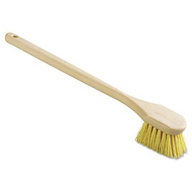 Boardwalk BWK4320 20 in. Long Polypropylene Fill Handle Utility Brush - Tan