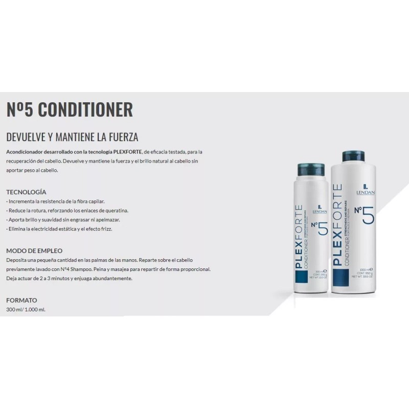 Lendan Plexforte Shampoo 1l + Acondicionador Reparación 1l