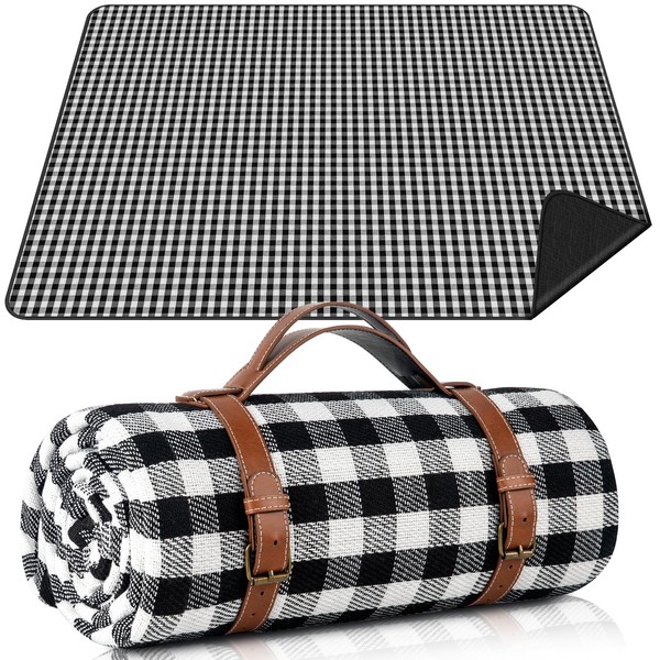 ADRIMER Large Picnic Blanket, Outdoor Waterproof Picnic Mat, Portable Sandproof