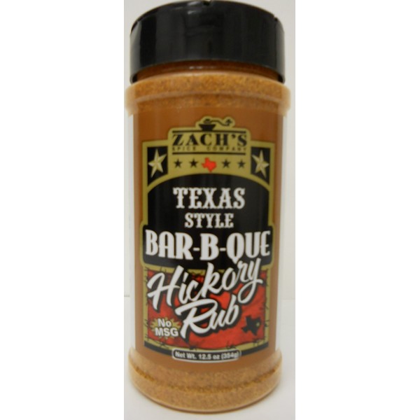 Zach's Rub 11.5oz Bottle (Pack of 3) (Texas Style Hickory Rub)