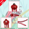 20 Pcs Ladybug Hair Clips - 5cm/1.96inch Animal Snap Barrettes,