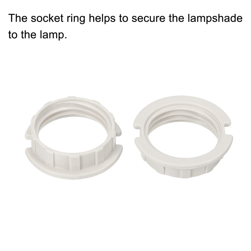 sourcing map G9 Light Socket Rings Lamp M20 Shade Holder