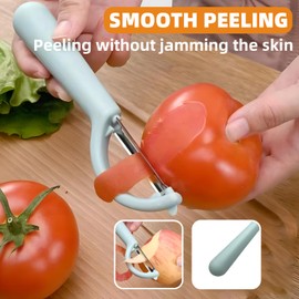 Trez Treamer 2-Pack Peelers for Kitchen,Multi-Purpose Apple Veggie Fruit Carrot Potato Y Peeler Can Opener ，P Vegetable Peeler Bulk Orange Peeler Tool (3 Peelers+1 Orange Peeler)