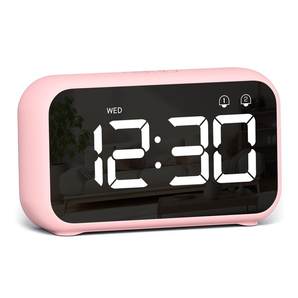 LATEC Alarm Clock, Digital Alarm Clock Bedside with LED Display,
