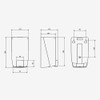 Jofel Wall Soap Dispenser, Refillable with 1L Liquid Soap Dispenser,