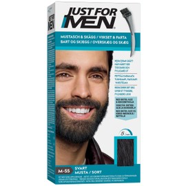 Only for but moustache and beard colour black, eliminates grey hair for a thicker and fuller look - M55.