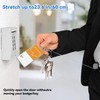 ROSYLEVE 2 x Retractable Key Fob with 60 cm Square