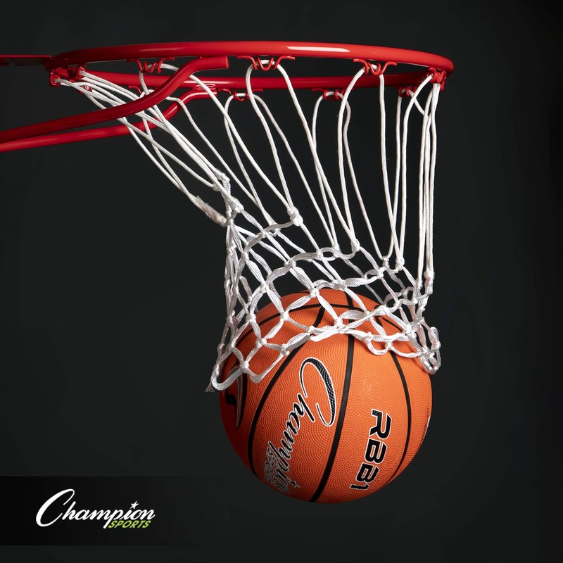 Champion Sports RBB1RD Sport Pro Rubber Basketball, 29.5" - 30"