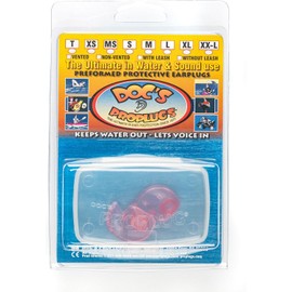 Medium – Non-Vented Doc’s Proplugs – Pink – Non-LEASHED – Reusable Earplugs for Swimming, Bathing, Light Industrial Use | Blocks Water, Noise, & Irritation | Includes Case | Made in USA