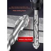 12pcs-New Four-Flute Sawtooth Eccentric Drill Bit, Multifunction Drill Bit Set,High