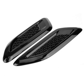 Ymiko Bonnet Vents, Outer Hood Ventilation Opening, Wing Trim for 2012-2018 (All Black)