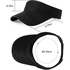 DUJIAOSHOU 2 Pieces Sport Wear Athletic Mesh Visor Sun Visor Adjustable Cap Men Women Sun Sports Visor Hat (White)