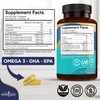 NEW AGE Omega 3 Fish Oil 2500mg Supplement Non GMO