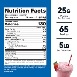 Nutricost Nutricost Whey Protein Concentrate (Strawberry Milkshake) 5LBS - Gluten Free & GMO Free